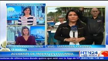 Ciudadanos exigen al gobierno colombiano la construcción de una nueva vía en el oriente del país tras accidente