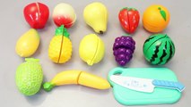 Toy Velcro Cutting Food Learn Fruits English Names Toy Surprise Eggs Play Doh-Fg