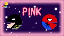 Learn Colors Pacman Spiderman vs Batman - Color Balls for Kids - Fun Learning Videos for Children