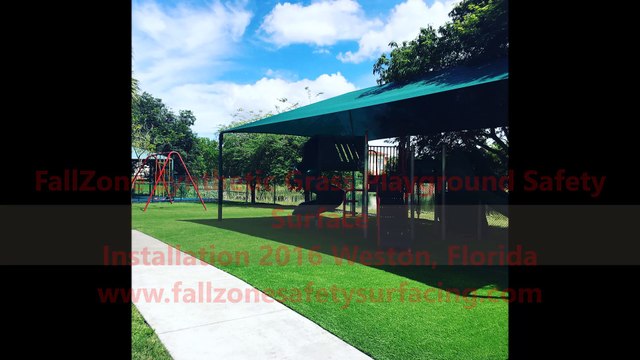 FallZone Synthetic Grass Playground Safety Surface fallzonesafetysurfacing.com 1-888-808-1587