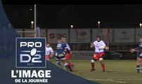 PRO D2, J16 – L’image du jour, l’interception de Maninoa (Stade Aurillacois Cantal Auvergne​)