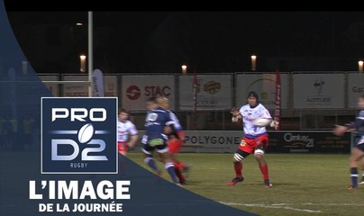 PRO D2, J16 – L’image du jour, l’interception de Maninoa (Stade Aurillacois Cantal Auvergne​)