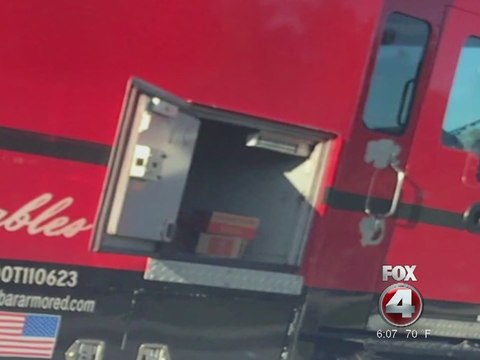 Fort Myers armored truck spills money