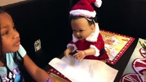 Bad Santa Attacks Bad Baby Transforms with Magic Wand Prank! Bad Baby Toy Freaks Mom Out-3Ll