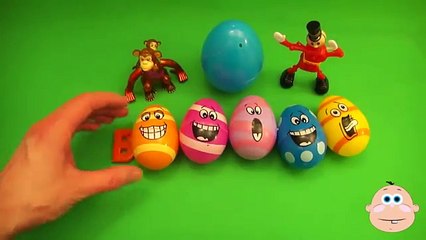 Kinder Surprise Egg Learn A Word! Spelling Food Lesson B Teaching Letters Opening Eggs & Toys