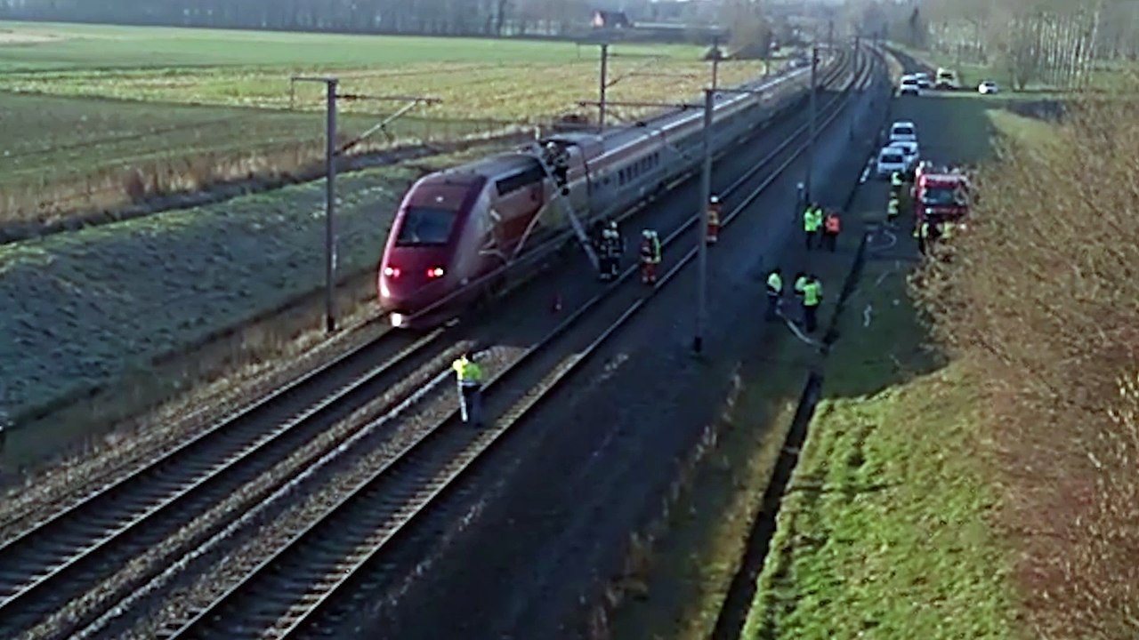 Tournai: un TGV à l’arrêt entre Rumes et Esplechin