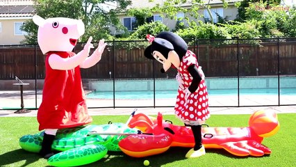 PEPPA PIG KIDNAPPED by BLACK SPIDERMAN w_ Minnie Mouse & Chase - Funny Real Life Superhero Movie-zXPj
