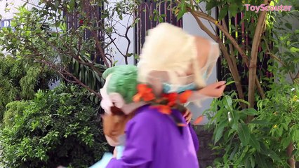 Frozen Elsa Loses Her Mouth! w_ Joker, Spiderman & Doctor Pink Spidergirl in Real Life-IhSuf