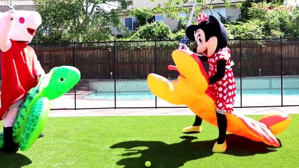 PEPPA PIG KIDNAPPED by BLACK SPIDERMAN w_ Minnie Mouse & Chase - Funny Real Life Superhero Movie-zXPj8M2Q