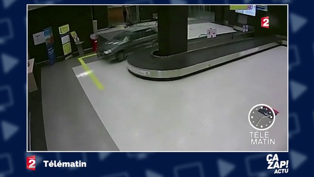 Une folle course-poursuite avec une voiture finit dans un aéroport !