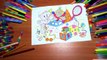 Toys New Coloring Pages for Kids Colors Coloring colored markers felt pens pencils
