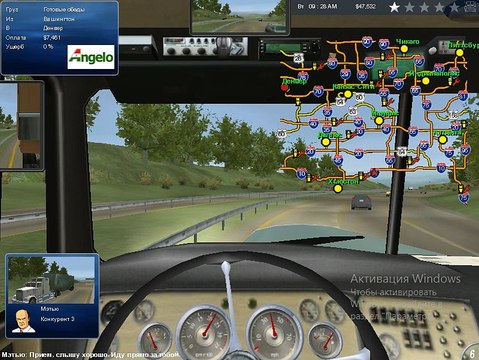 Прохождение игры 18 стальных колес по дорогам америки-часть 9