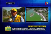 Club zonal Huiracocha: veraneantes disfrutan de impresionante laguna artificial