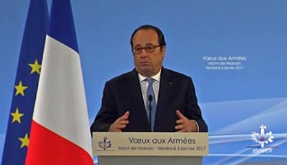 Vœux aux armées : Hollande galvanise ses troupes