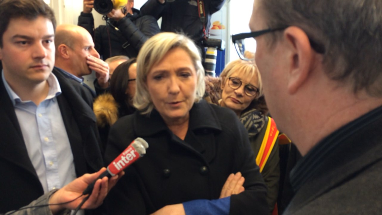 Marine Le Pen en visite dans l'Eure