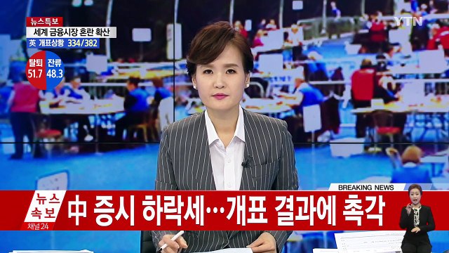 中 증시 하락세, 경제 전반 타격...개표 결과에 촉각 / YTN (Yes! Top News)