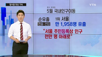 [쏙쏙] 탈서울 현상 가속…서울 순유출 전국 1위 / YTN (Yes! Top News)