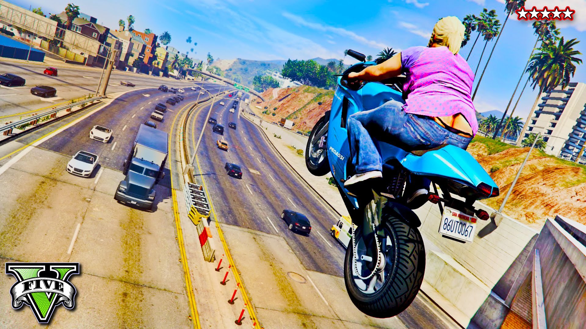 ⁣Girl Gta 5 - SUPER GTA 5 STUNTS & FAILS - GTA 5 Funny Moments PC
