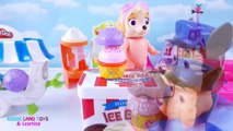Paw Patrol Marshall Chase Skye TMNT Babies Play with Playdoh Ice Cream Stand Fun Video For Kids