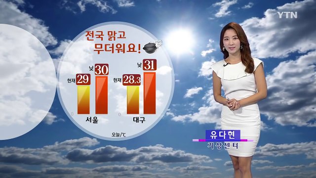 [날씨] 무더위 기승...내일 장마전선 북상 / YTN (Yes! Top News)