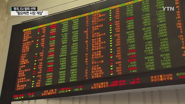 충격 최소화 안간힘... 필요하면 외환 시장 개입 / YTN (Yes! Top News)