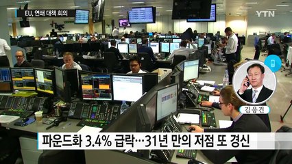 英 증시·파운드화 급락...EU, 연쇄 대책 회의 / YTN (Yes! Top News)