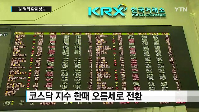 주가 보합세...원·달러 환율 상승 / YTN (Yes! Top News)