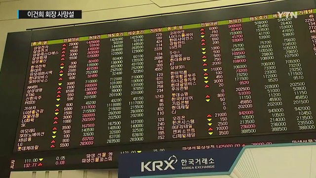 [쏙쏙] 이건희 삼성그룹 회장 사망설에 주가 '들썩' / YTN (Yes! Top News)