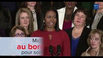 Michelle Obama au bord des larmes pour son dernier discours