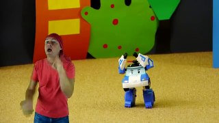 Robocar Poli Rescue Team Toys Disco Dance! _If You're Happy & you Know it_ Live Demo song ABC