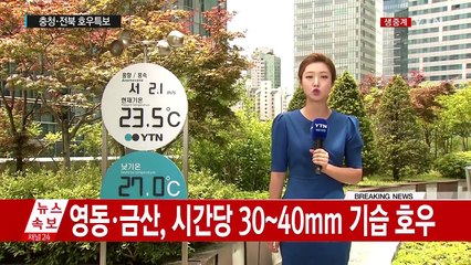 [날씨] 충청·전북 호우특보...내일까지 최고 60mm 비 / YTN (Yes! Top News)