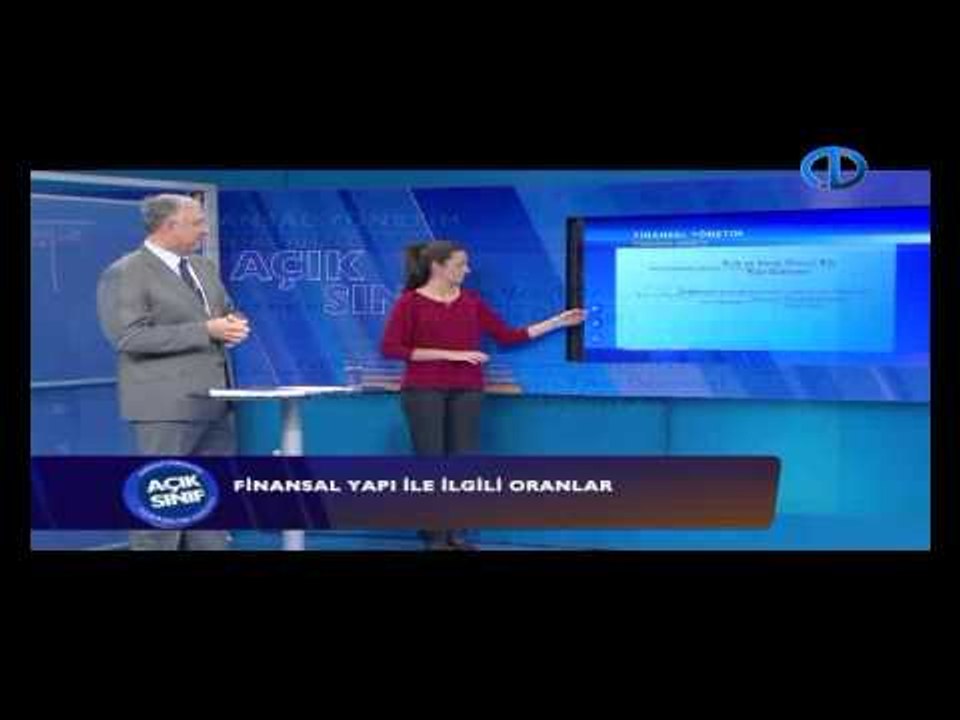 Finansal Yönetim - 3. Bölüm - Finansal Analiz - Açık Sınıf