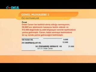 Genel Muhasebe 2 / 6.Bölüm - Öz Kaynaklar - AÖF