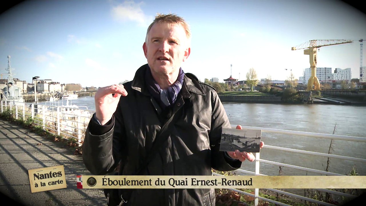 Nantes à la carte : Éboulement du quai Ernest Renaud