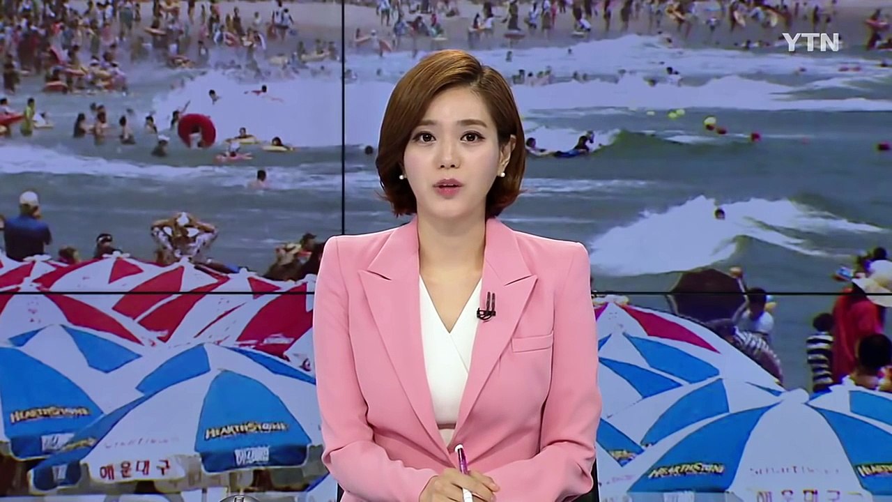 찜통더위 속 휴일...해수욕장 피서객 '북적' / YTN (Yes! Top News)