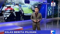 Hindari Razia, Pengendara Motor Terobos Pembatas Jalan