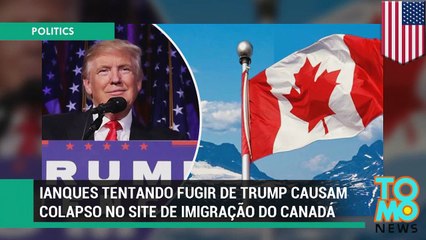 Site de imigração canadense cai após Trump ser eleito presidente dos EUA.