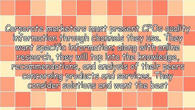 7 Tips for Marketing to CFOs and Senior Executives