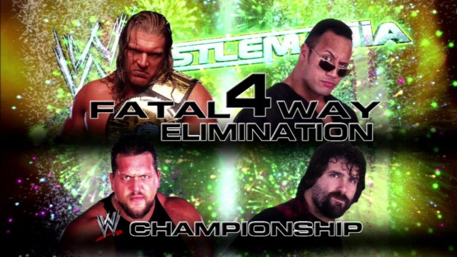 WrestleMania 2000 The Rock Vs. Triple H Vs. Mick Foley Vs. Big Show - Lucha Completa en Español (By el Chapu)