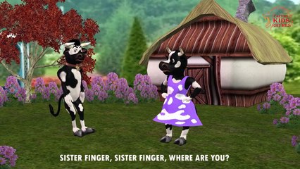 Toon Cow Finger Family Cratoon Nursery Rhymes | Animal Cartoon Animation Finger Family