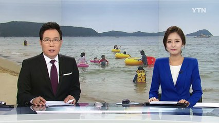 완도 명사십리 4km 모래 해변에 피서객 몰려 / YTN (Yes! Top News)