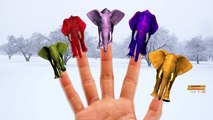 Colours Elephant Finger Family Nursery Rhymes For Children | Colors Elephant Finger Family 3D