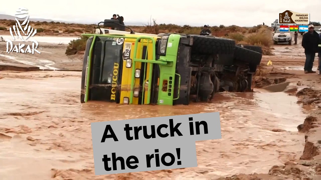 Stage 5 - Top moment: A truck in the rio! - Dakar 2017