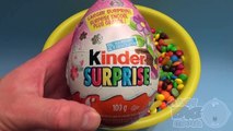 Hidden Surprise Eggs in a Bucket Full of Candy! With a Giant Kinder Surprise!