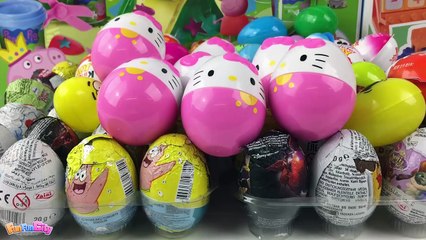 Surprise Eggs: Hello Kitty Surprise Eggs Huevos Surpresa - Hello Kitty Characters Toy Surprise Eggs