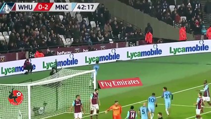 اهداف وست هام 0 - 5 مانشستر سيتي  6-1-2017