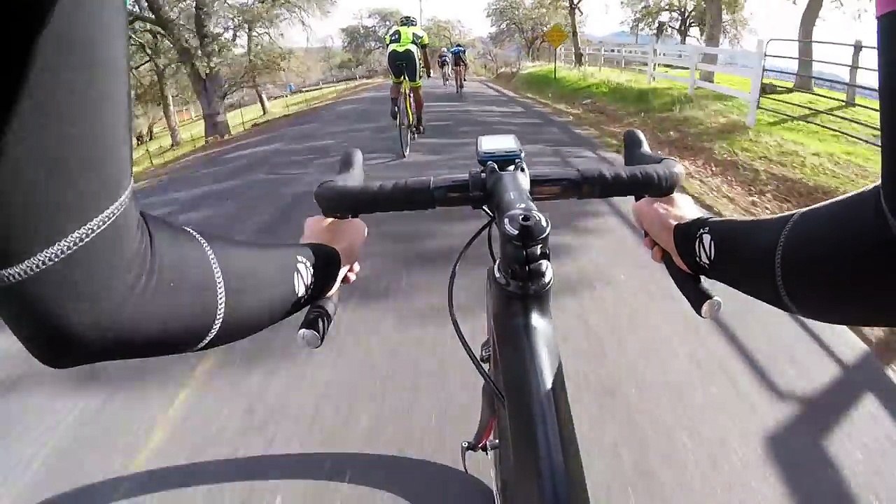 Cyclists Speeding Around a Corner Fail