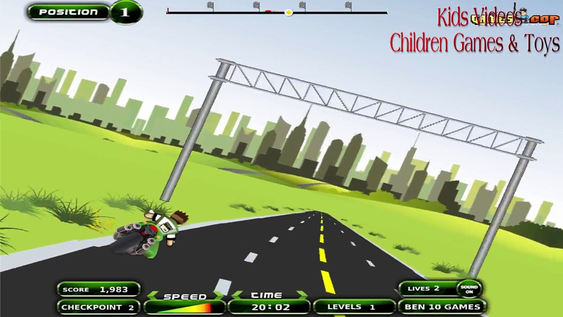 ⁣Ben 10 Cartoon Game - Ben 10 Online Games - Ben 10 Motogp Bike Race Game Full Episodes Game