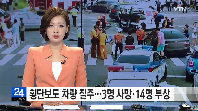 승용차 횡단보도 덮쳐...휴가 중 모자 등 3명 참변 / YTN (Yes! Top News)