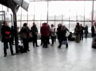 Séance de "piano gare" en gare de Strasbourg